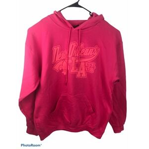 Point Sportswear Womens XL Pink New Orleans Est 1718 Long Sleeve Hoodie